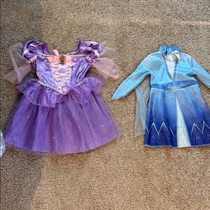 Purple and Blue Kids Princess Costume Set